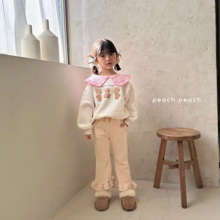 Peachpeach - Korean Children Fashion - #kidsshorts - Teddy Bear Sweatshirt - 10