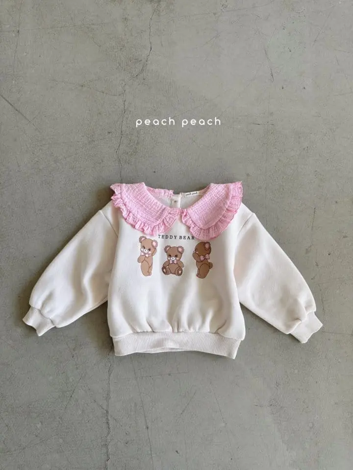 Peachpeach - Korean Children Fashion - #toddlerclothing - Teddy Bear Sweatshirt - 4