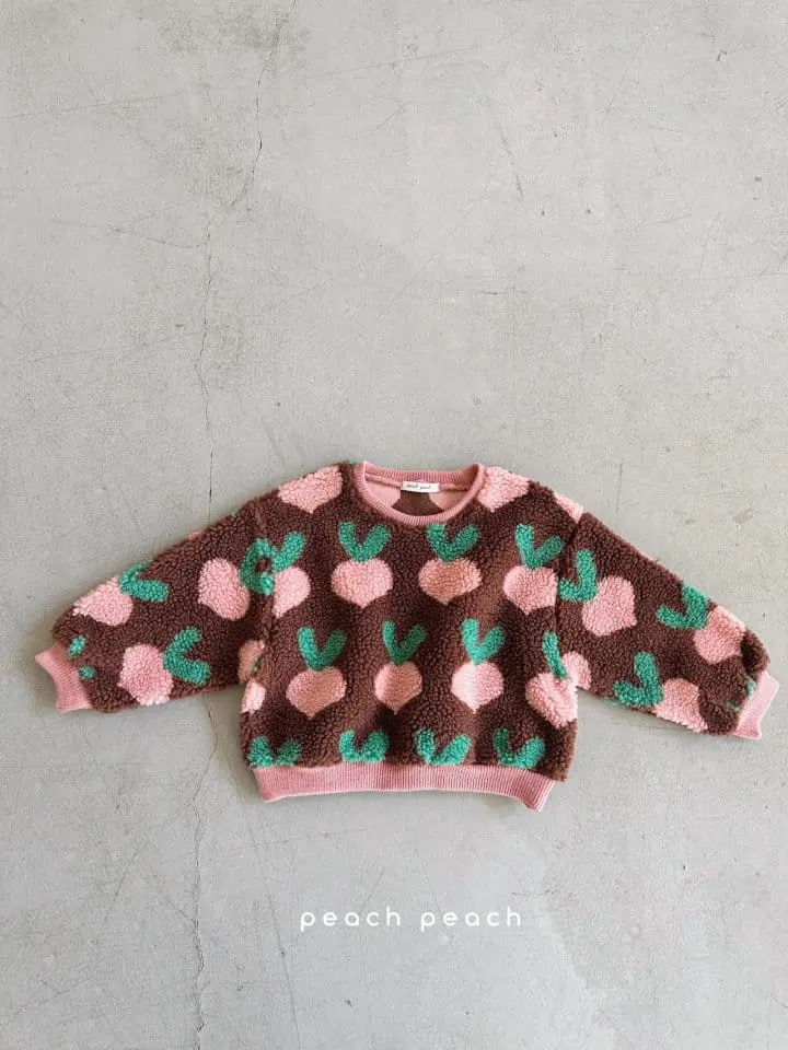 Peachpeach - Korean Children Fashion - #todddlerfashion - Peach Farm Sweatshirt - 5