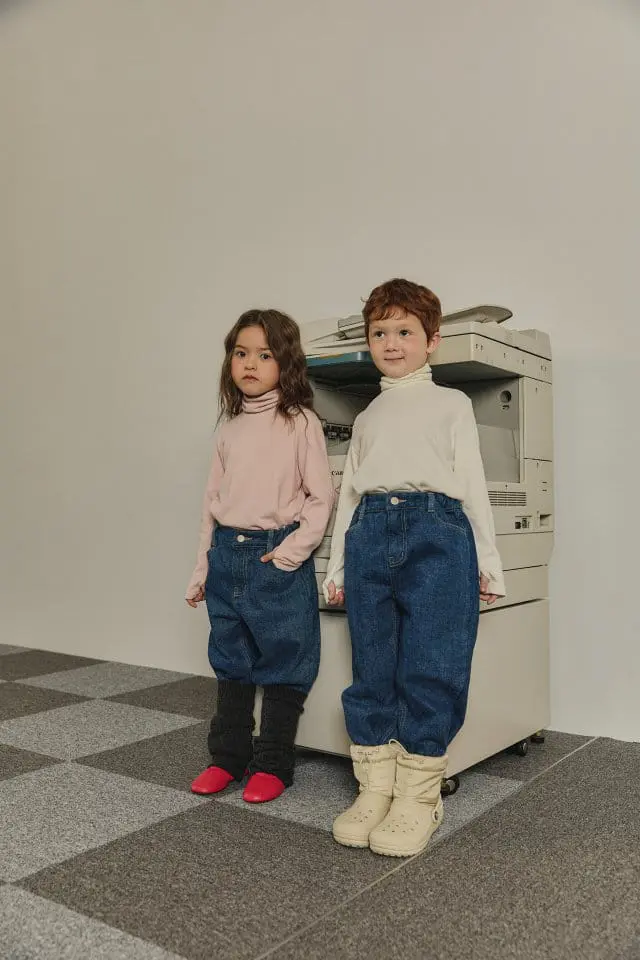 Peanut - Korean Children Fashion - #fashionkids - Na Fleece Denim - 2