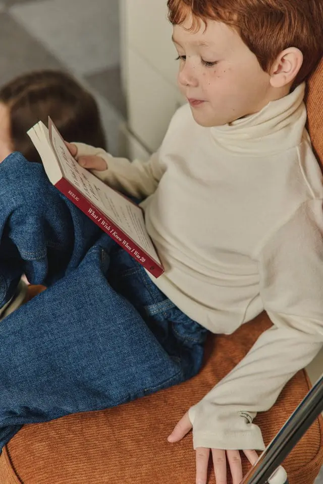 Peanut - Korean Children Fashion - #magicofchildhood - Finger High Turtleneck - 2
