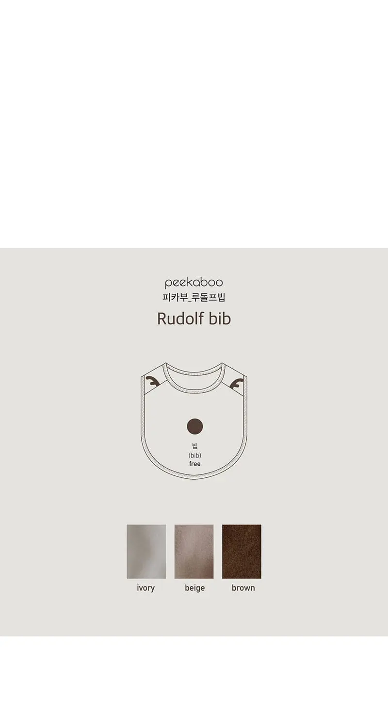 Peekaboo - Korean Baby Fashion - #babyclothing - Rudolph Bib - 3