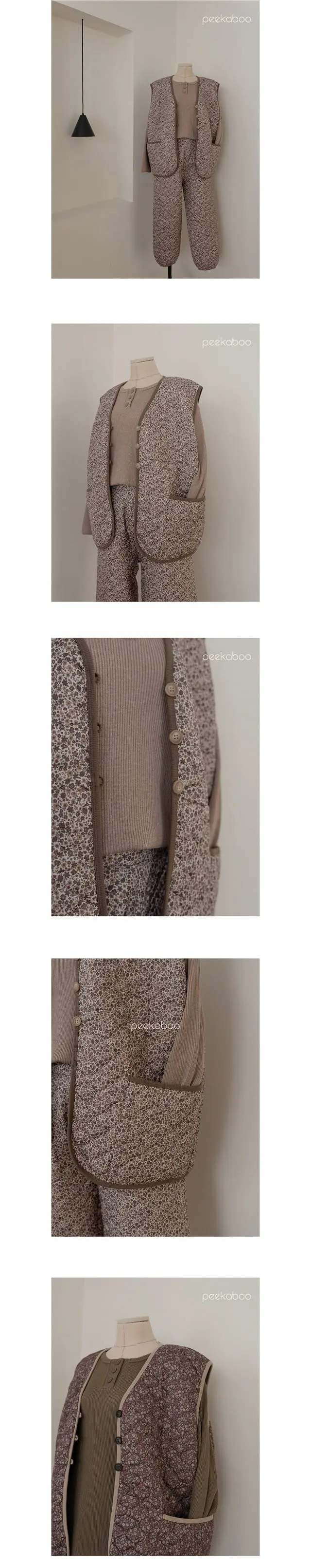 Peekaboo - Korean Women Fashion - #shopsmall - Gimjang Top Bottom Set Mom - 5
