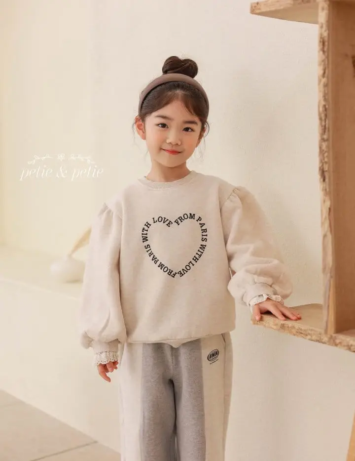 Petit & Petit - Korean Children Fashion - #Kfashion4kids - Heart Sweatshirt - 7