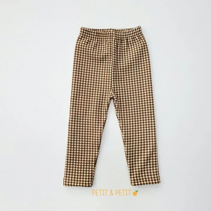 Petit & Petit - Korean Children Fashion - #childrensboutique - Check Leggings - 3