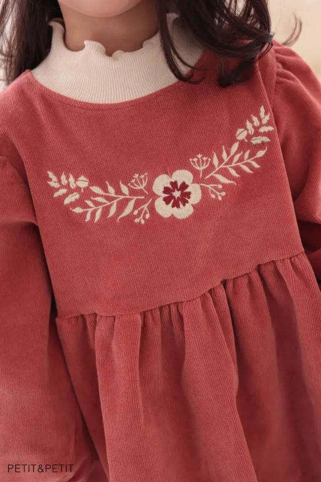 Petit & Petit - Korean Children Fashion - #discoveringself - Embroidery One-piece - 6