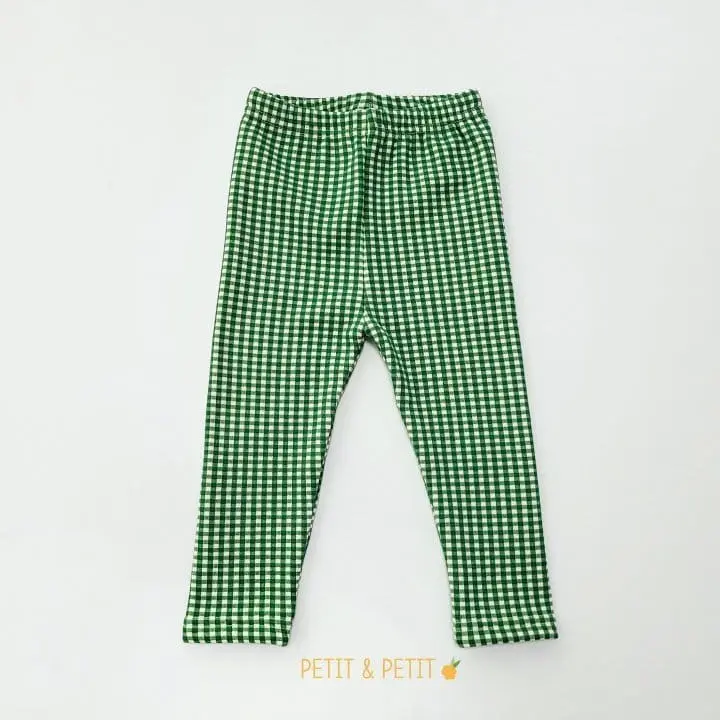 Petit & Petit - Korean Children Fashion - #discoveringself - Check Leggings - 5