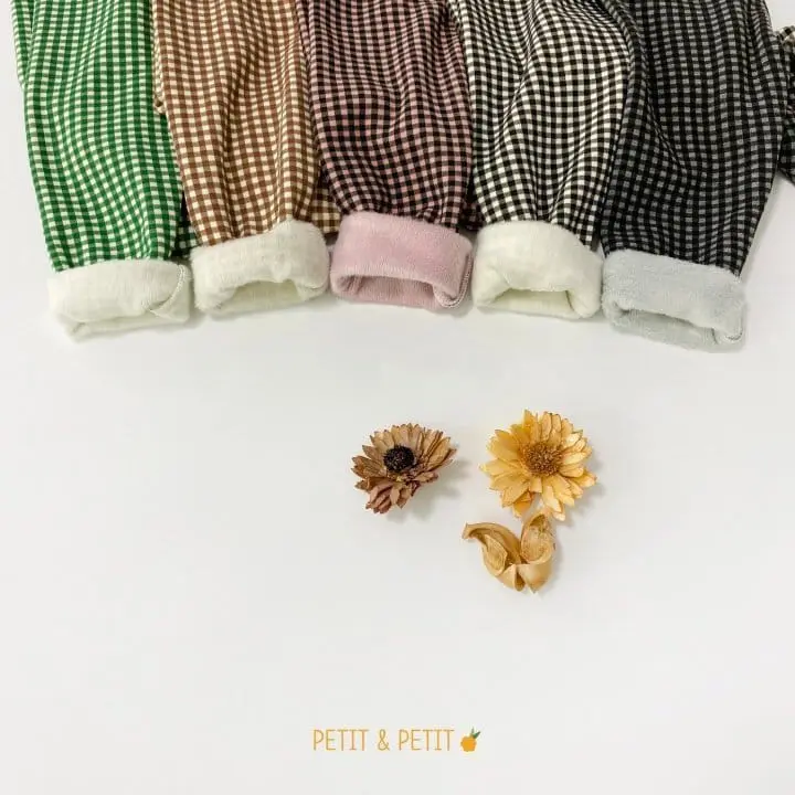 Petit & Petit - Korean Children Fashion - #kidsshorts - Check Leggings - 7