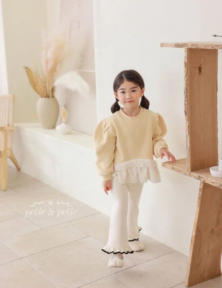 Petit & Petit - Korean Children Fashion - #kidsstore - Sweety Frill Sweatshirt - 5
