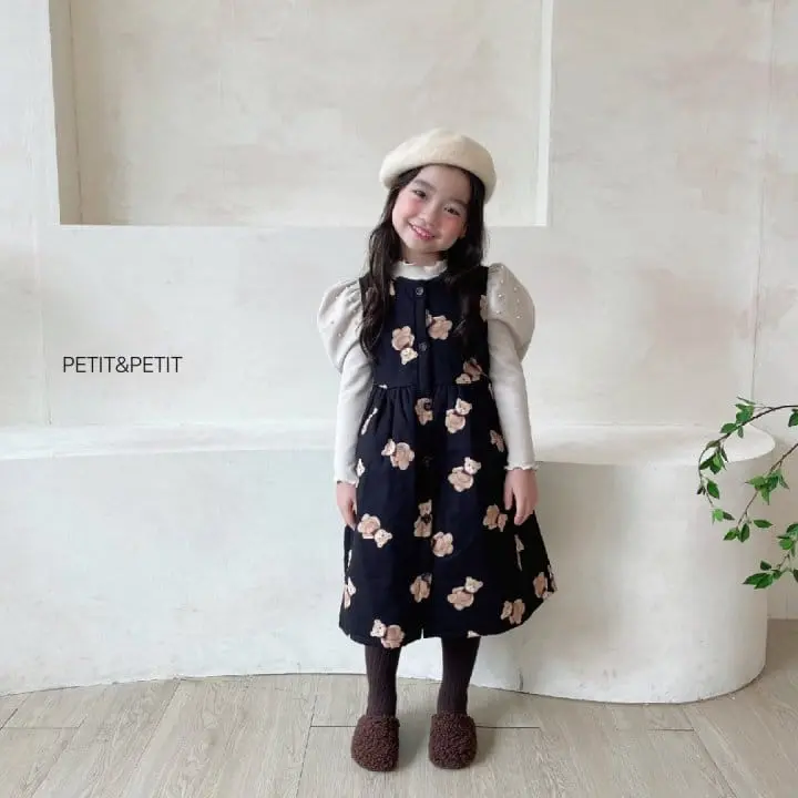 Petit & Petit - Korean Children Fashion - #kidsstore - Bear Bonding One-piece
