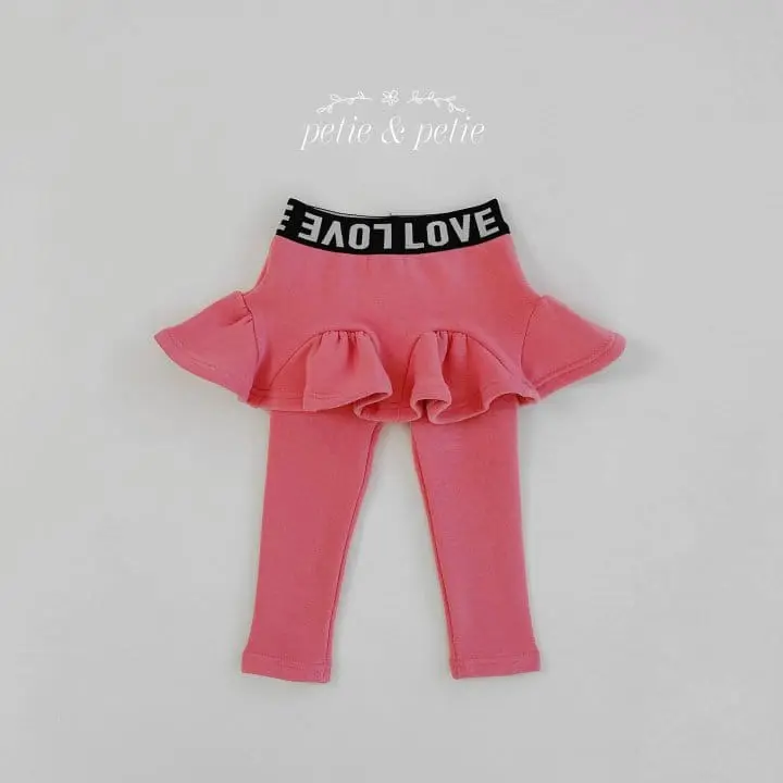 Petit & Petit - Korean Children Fashion - #littlefashionista - Love Skirt Leggings - 4