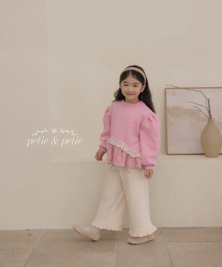 Petit & Petit - Korean Children Fashion - #minifashionista - Sweety Frill Sweatshirt - 10