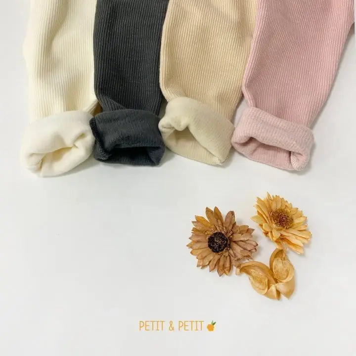Petit & Petit - Korean Children Fashion - #prettylittlegirls - Fleece Leggings - 6