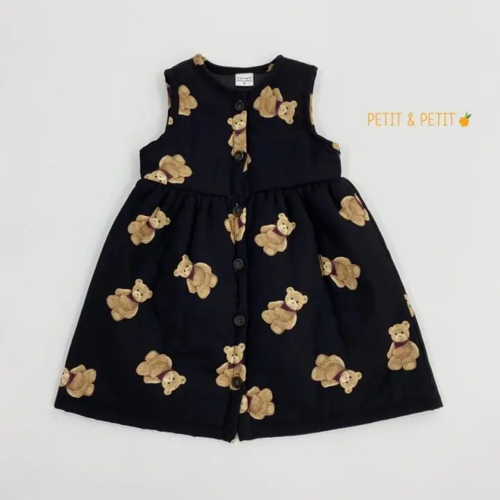 Petit & Petit - Korean Children Fashion - #prettylittlegirls - Bear Bonding One-piece - 7