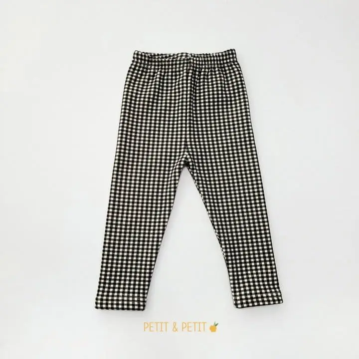 Petit & Petit - Korean Children Fashion - #stylishchildhood - Check Leggings