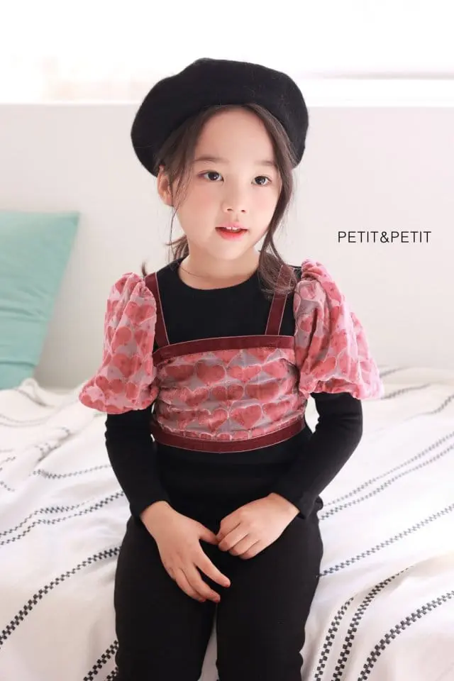 Petit & Petit - Korean Children Fashion - #toddlerclothing - Heart Bustier - 3