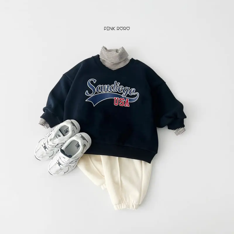 Pink Roro - Korean Children Fashion - #Kfashion4kids - Sandiego V Neck Fleece Sweatshirt - 7