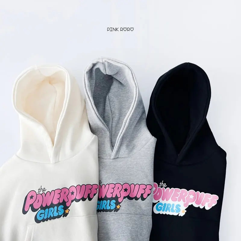 Pink Roro - Korean Children Fashion - #childofig - Power Puff Girl Hoody Tee