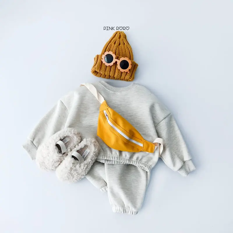 Pink Roro - Korean Children Fashion - #discoveringself - Idol Fleece Top Bottom Set - 10
