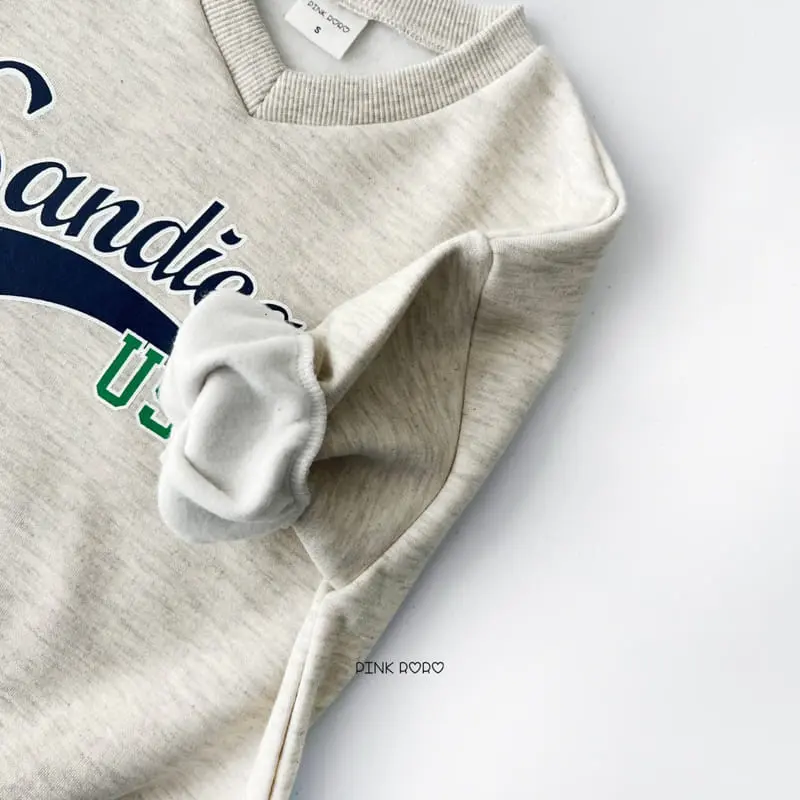 Pink Roro - Korean Children Fashion - #discoveringself - Sandiego V Neck Fleece Sweatshirt - 2