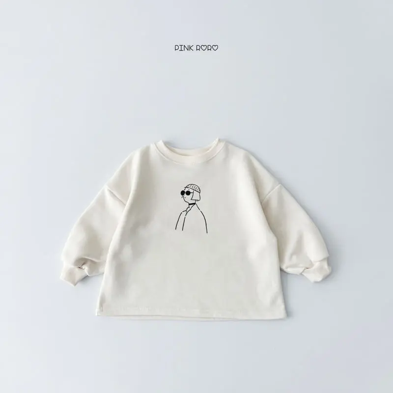 Pink Roro - Korean Children Fashion - #kidsstore - Matilda Overfit Fleece Tee - 3