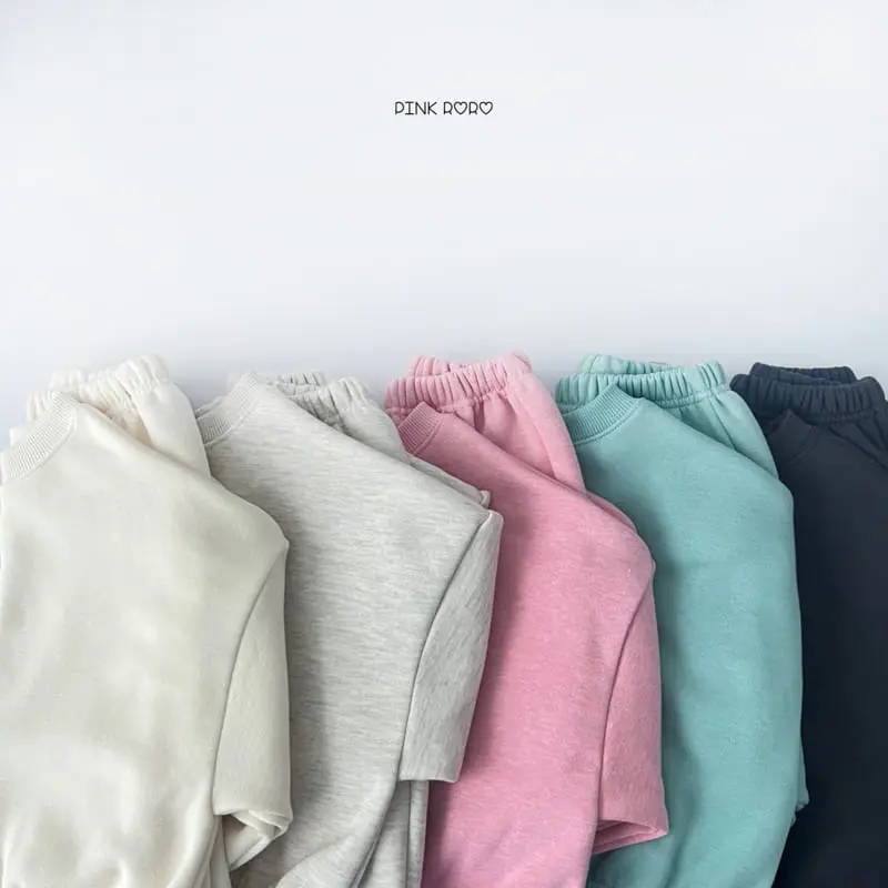 Pink Roro - Korean Children Fashion - #magicofchildhood - Idol Fleece Top Bottom Set