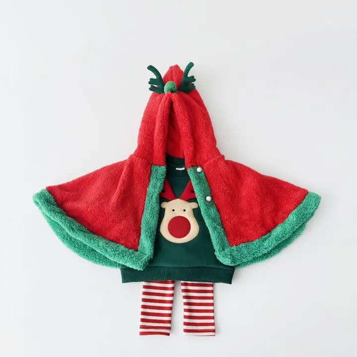 Pitapat - Korean Children Fashion - #Kfashion4kids - Rudolf Cozy Cape - 7