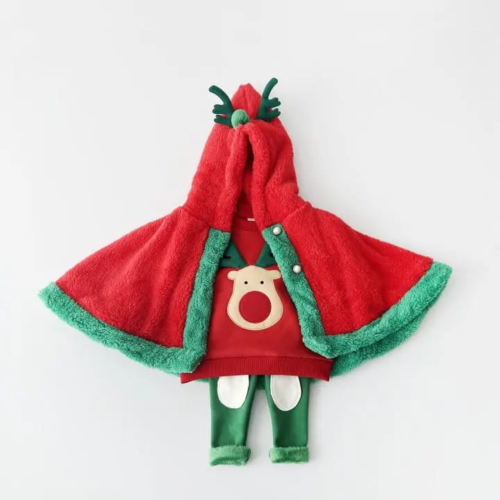 Pitapat - Korean Children Fashion - #magicofchildhood - Rudolf Cozy Cape - 9