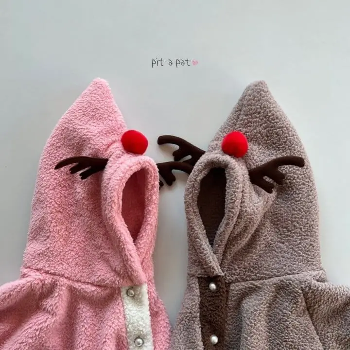 Pitapat - Korean Children Fashion - #todddlerfashion - Rudolf cape - 3
