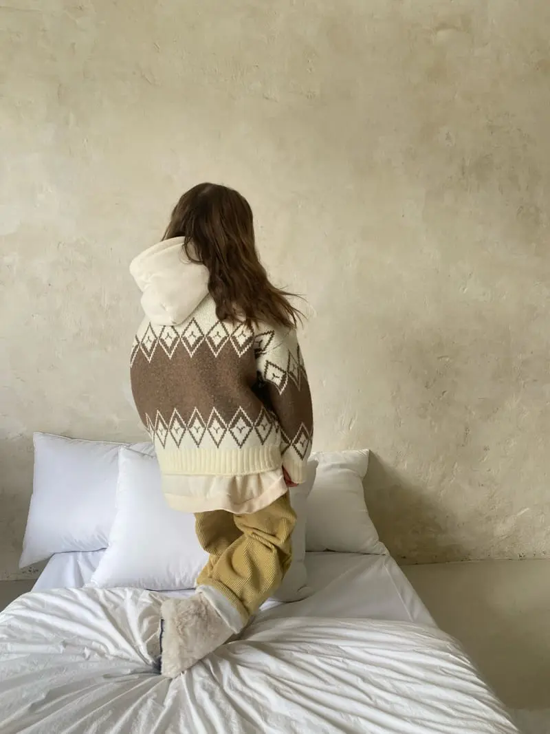 Pleanee Atelier - Korean Children Fashion - #fashionkids - Cowichanknit Cardigan - 5