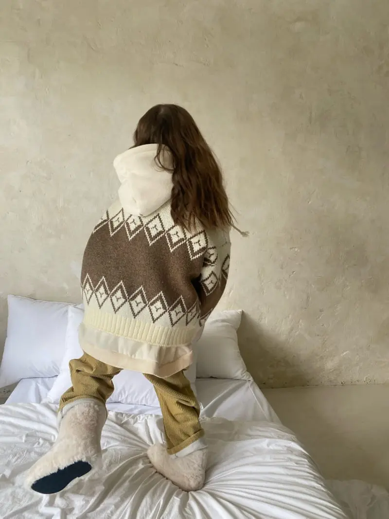 Pleanee Atelier - Korean Children Fashion - #kidsshorts - Cowichanknit Cardigan - 6