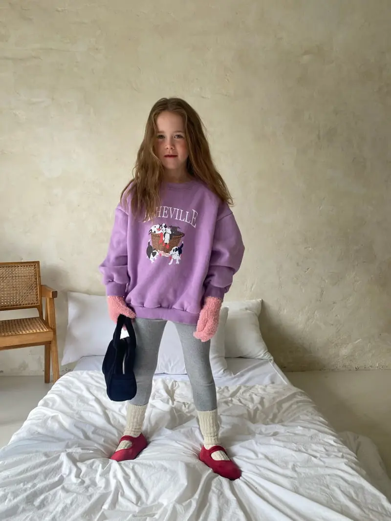 Pleanee Atelier - Korean Children Fashion - #kidsshorts - Puppy Friends Sweatshirt
