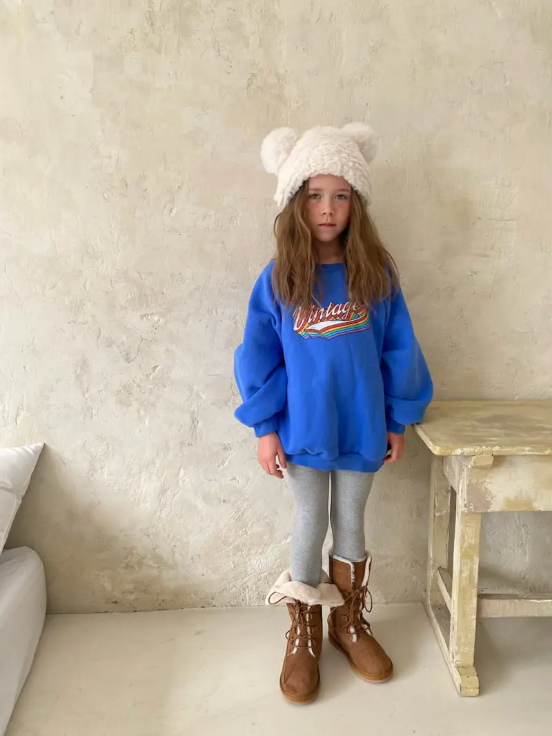 Pleanee Atelier - Korean Children Fashion - #littlefashionista - Vintage Sweatshirt - 4