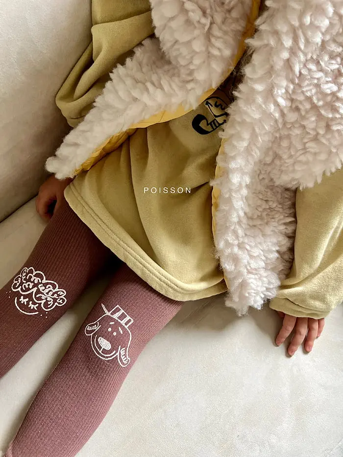 Poisson - Korean Children Fashion - #Kfashion4kids - Drawing Leggings