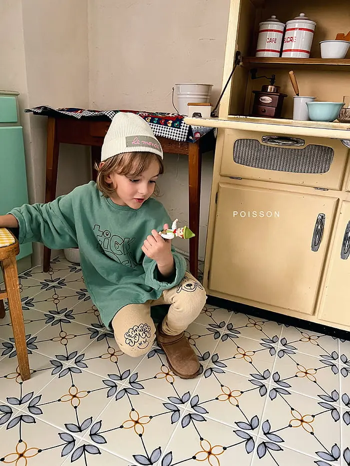 Poisson - Korean Children Fashion - #childrensboutique - Drawing Leggings - 8