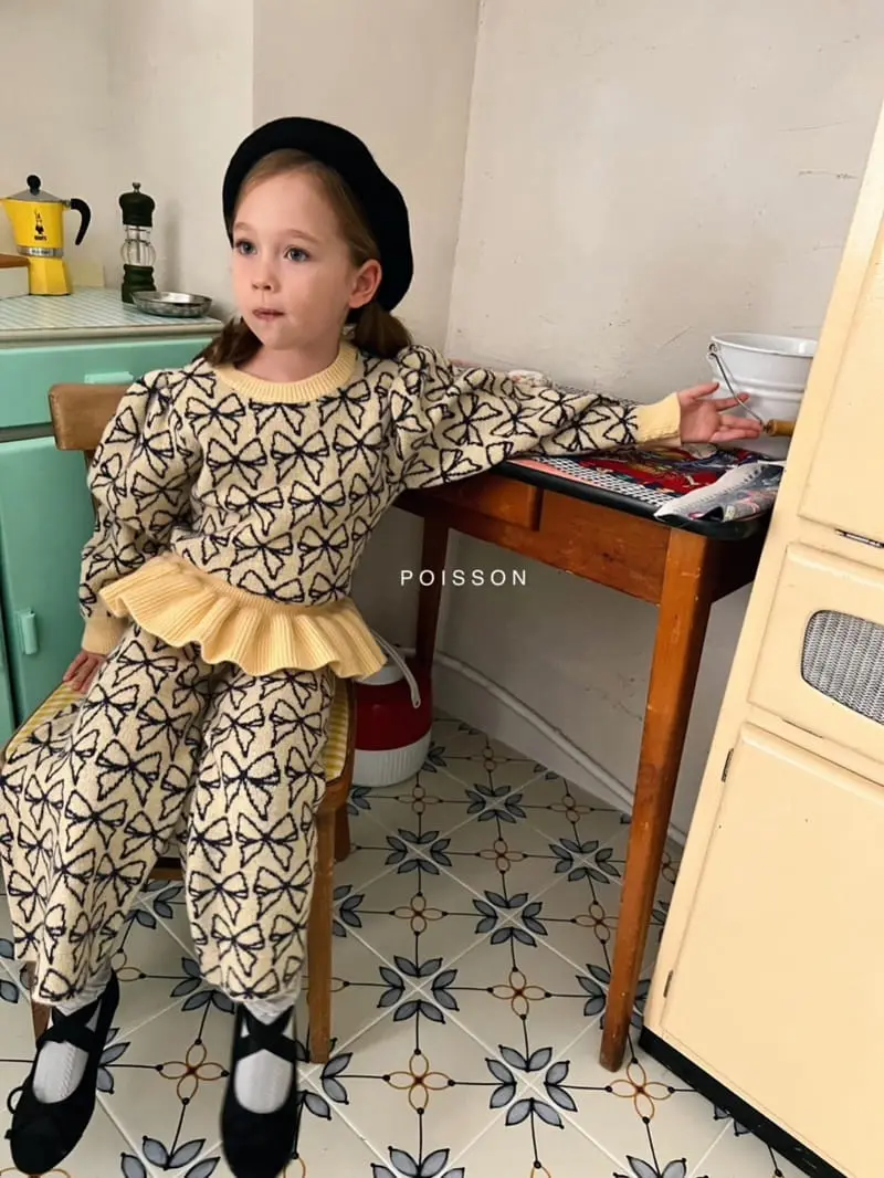 Poisson - Korean Children Fashion - #fashionkids - Ribbon Frill Set UP - 12