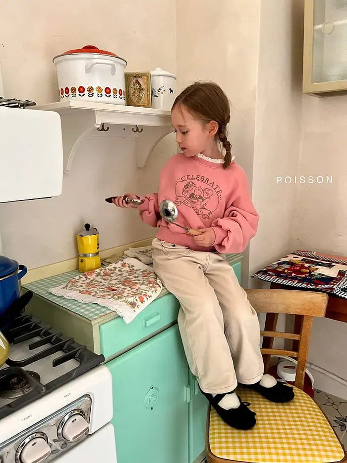 Poisson - Korean Children Fashion - #kidsshorts - Celebrate Sweatshirt - 2
