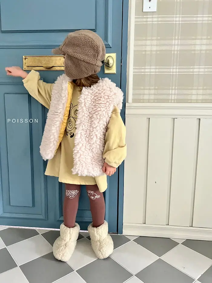 Poisson - Korean Children Fashion - #littlefashionista - Drawing Leggings - 2