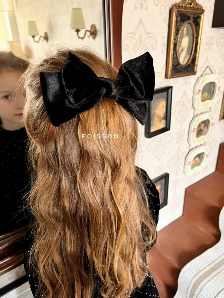 Poisson - Korean Children Fashion - #littlefashionista - Wire Velvet Hairpin