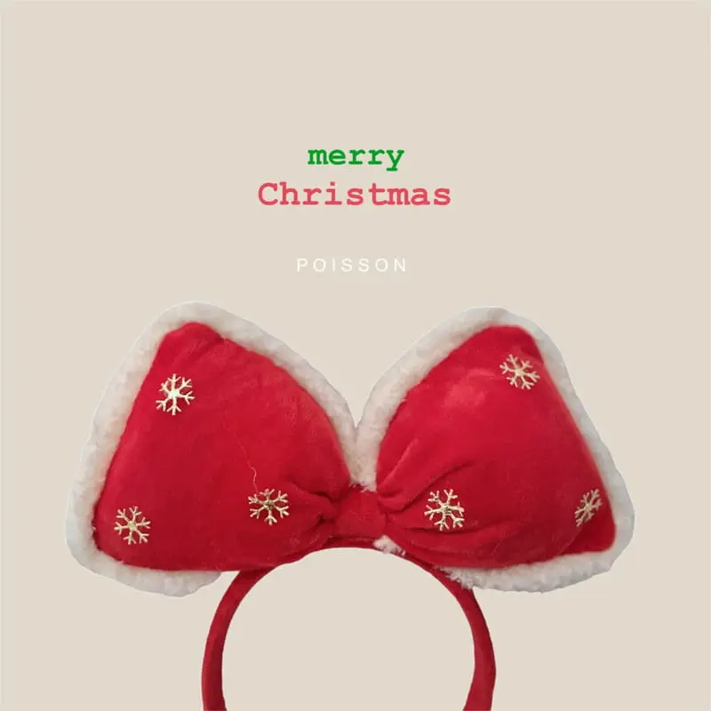 Poisson - Korean Children Fashion - #littlefashionista - Christmas Ribbon Hairband - 2
