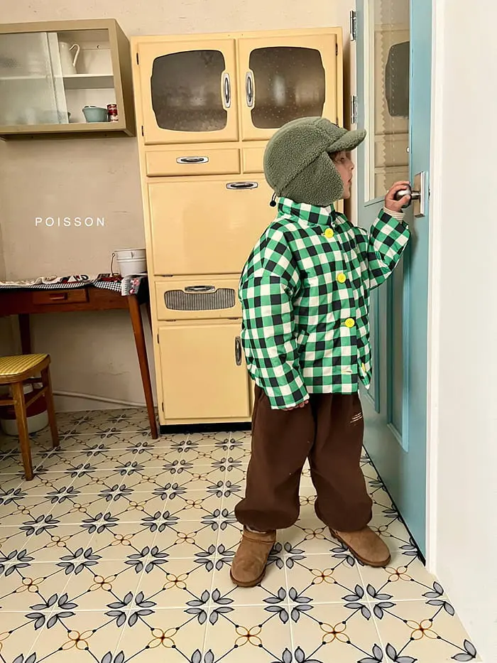 Poisson - Korean Children Fashion - #minifashionista - Berde Padding Jacket - 11