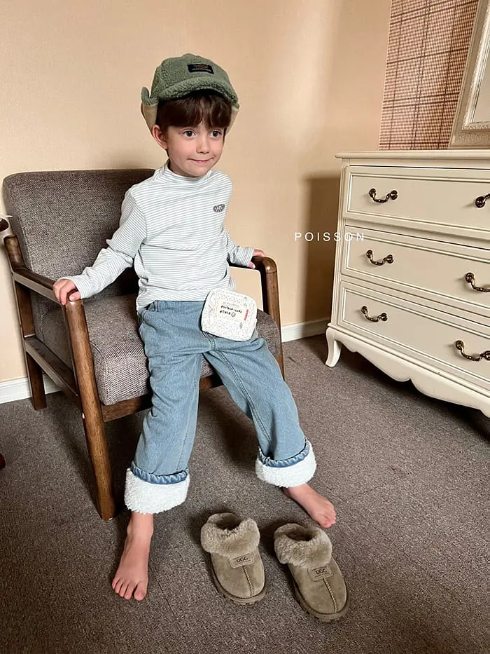 Poisson - Korean Children Fashion - #stylishchildhood - Dumble Roll-up Jeans - 3