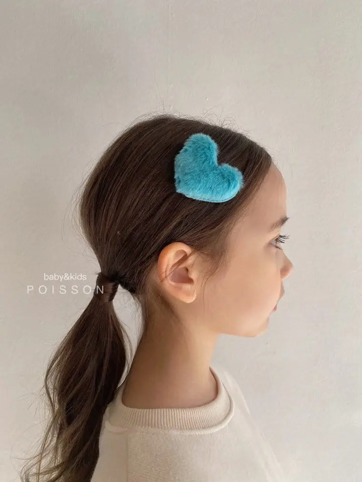 Poisson - Korean Children Fashion - #stylishchildhood - M Heart Hairpin - 5