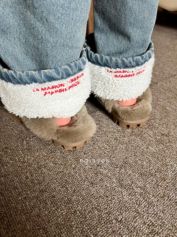 Poisson - Korean Children Fashion - #todddlerfashion - Dumble Roll-up Jeans