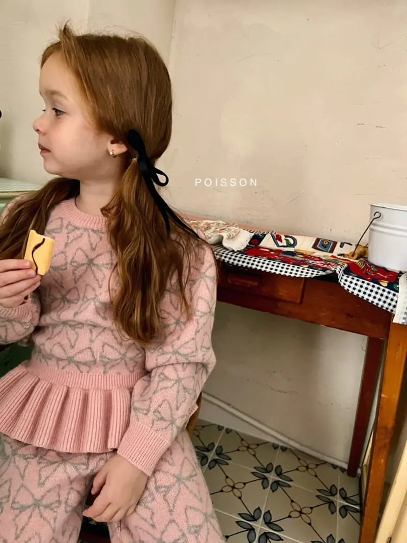 Poisson - Korean Children Fashion - #todddlerfashion - Ribbon Frill Set UP - 5