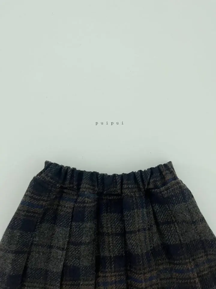 Puipui - Korean Children Fashion - #childofig - Henry Check Skirt - 3