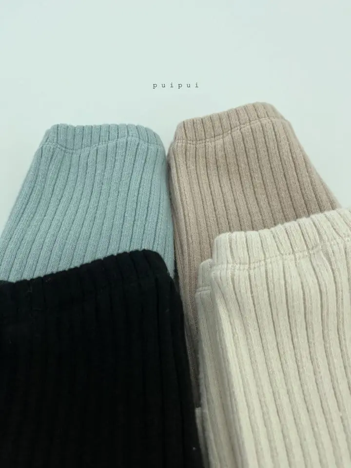 Puipui - Korean Children Fashion - #discoveringself - Fleece Rib Leggings - 7