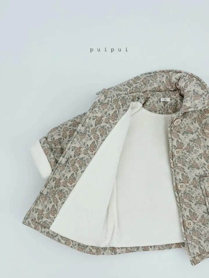 Puipui - Korean Children Fashion - #fashionkids - Tami Flower Padding Coat - 5