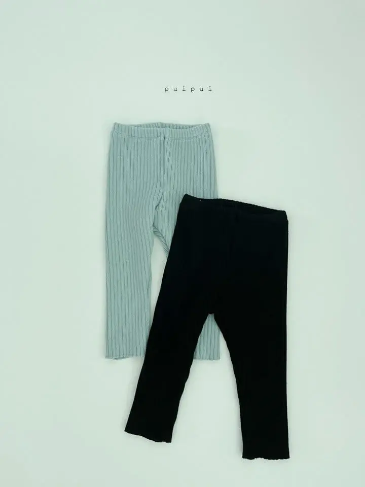 Puipui - Korean Children Fashion - #kidsshorts - Fleece Rib Leggings - 9