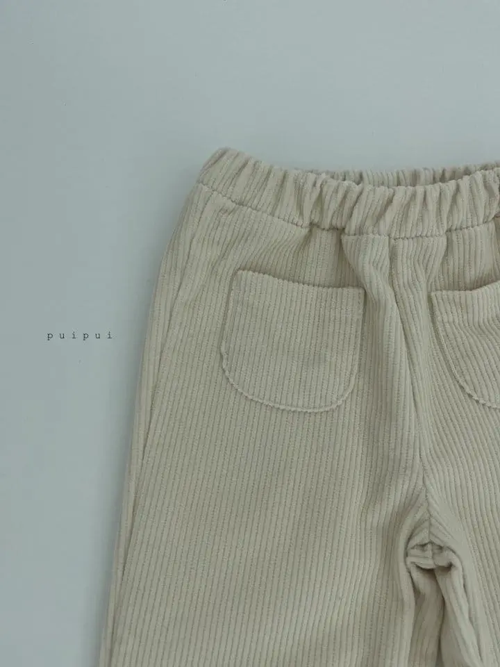 Puipui - Korean Children Fashion - #kidsstore - Fleece Pocket Pants - 2